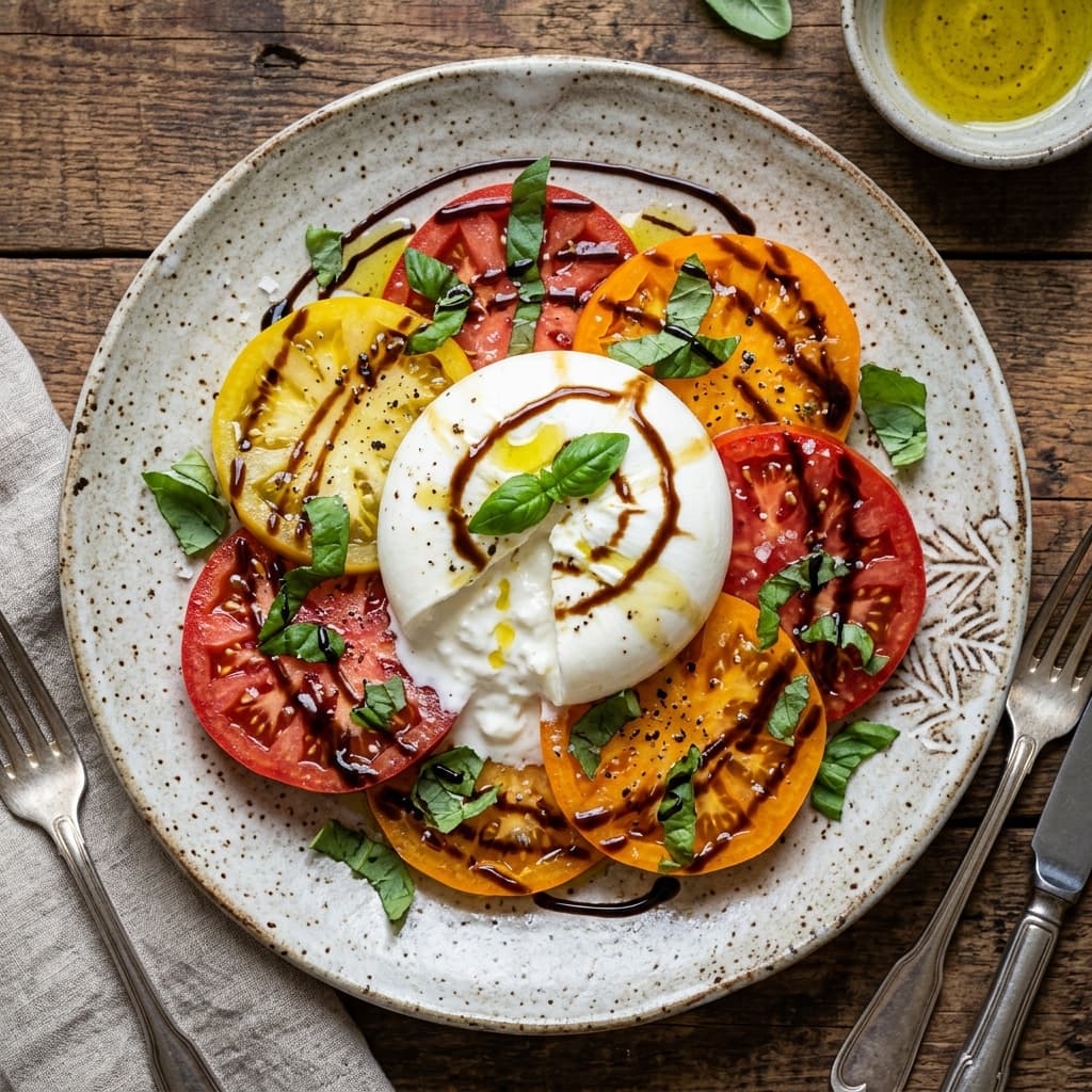 Fresh Creamy Burrata Starter Dish [PLACEHOLDER IMAGE]